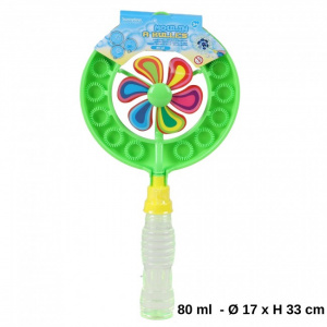 Jucarie tip morisca baloane de sapun, 17xH33 cm, verde