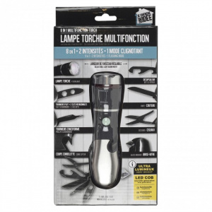 Lanterna multifunctionala 8 in 1, led COB,  7 instrumente