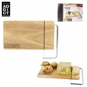 Platou lemn taiere branza si foie gras