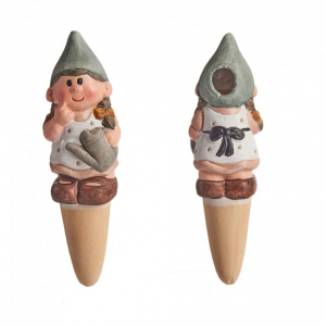 Recipient irigator pentru ghivece, ceramica, Helda cu stropitoare, 4x4x15 cm