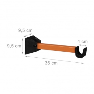 Set 2 x Suport bicicleta pentru perete,pliabil, Max. 25 kg, Relaxdays - Img 2