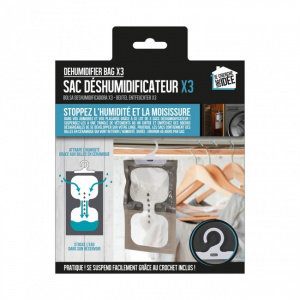 Set 3 absorbante de umiditate suspendate, 16x2x30 cm, Happymax