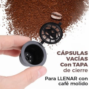 Set 5 capsule de cafea reutilizabile-Quttin, capsule cafea reincarcabile, capsule cafea reutilizabile, capsule cafea reutilizabile nespresso,Set capsule de cafea reutilizabile Capsule de cafea eco-friendly Kit capsule reutilizabile pentru cafea Capsule ca