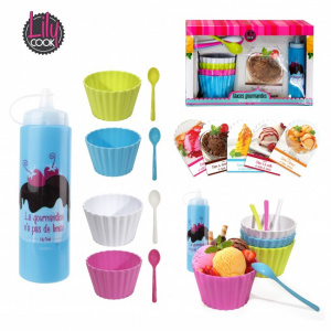 Set preparare inghetata gourmand, Set ustensile inghetata, Echipament preparare inghetata, Ustensile inghetata casnica, Accesorii preparat inghetata, Set complet inghetata, Produse DIY inghetata, Set ustensile desert, Ustensile pentru inghetata vegana