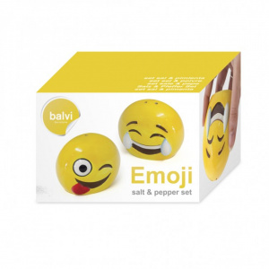 Set solnite ceramica sare si piper Emoji
