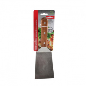 Spatula lata, happymax.ro, Spatula bucatarie Orion, Otel, Maro/Argintiu
