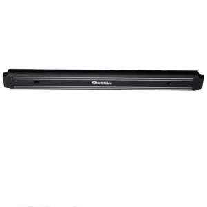 Suport magnetic de perete pentru cutite 38 cm-Quttin, suport magnetic cutite, suport magnetic scule, bara magnetica de perete depozitare cutite, Suport magnetic pentru cutite Quttin 38 cm, Negru,Suport magnetic pentru cutite, Suport cu magnet pentru cutit