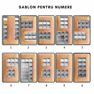 Tava pentru copt blat prajituri, in diverse forme de numere sau litere, 31x5x18 cm, inox, Happymax - Img 6