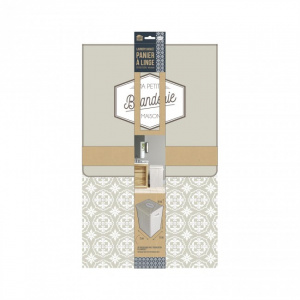 Cos cu capac pentru rufe murdare, 1 compartiment, 60x35x30 cm, Happymax, Cos rufe, Cos depozitare rufe, Cos rufe cu capac, Cosuri pentru rufe murdare, Organizare rufe, Cos haine murdare, Cos depozitare baie, Cosuri estetice pentru rufe, Solutii depozitare