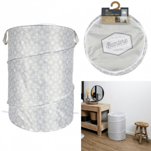 Cos cu capac pentru rufe murdare, 1 compartiment, 60x35x30 cm, Happymax, Cos rufe, Cos depozitare rufe, Cos rufe cu capac, Cosuri pentru rufe murdare, Organizare rufe, Cos haine murdare, Cos depozitare baie, Cosuri estetice pentru rufe, Solutii depozitare