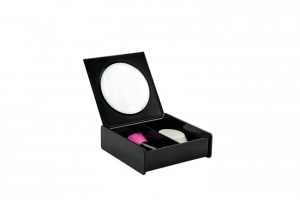 Cutie neagra make-up cu oglinda HAPPYMAX.RO
