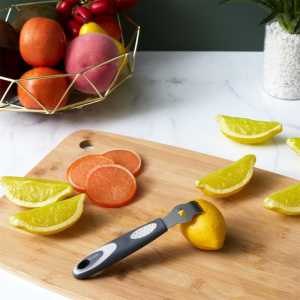 Cutit tip zester pentru decorat citrice Cutit decojit - decorat citrice - zester