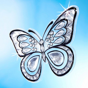 Folie autocolant static-Fluturi cristal