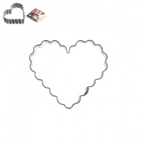 Forma de prajitura cu cutter - Inima ondulata, HAPPYMAX.RO  Forma prajitura cu cutter, Cutter pentru prajituri, Forma de taiere prajituri, Ustensila de taiat prajituri, Forma si cutter pentru copt, Forma decorativa cu cutter,