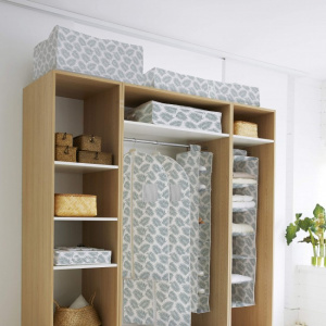 Husa cu fermoar pentru depozitare textile in locuri inguste 107x46x16 cm-Palma