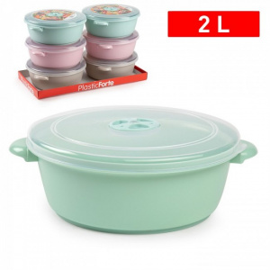 Oala cuptor microunde rotund -2 l 