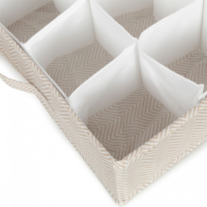 Organizator pentru sertare cu 16 compartimente, Nancy, 40x40xH9 cm, Happymax.ro