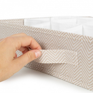 Organizator pentru sertare cu 16 compartimente, Nancy, 40x40xH9 cm, Happymax.ro