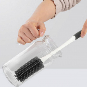 Perie cauciuc pentru spalat pahare si recipiente, perie pentru sticle, perie cu maner lung pentru sticle, perie de spalat vase din silicon,perii de curatare pentru sticle,perie spalator vase murdare,perie pentru sticle,perie de curatat sticle/pahare/borca