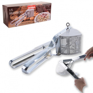 Presa pentru cartofi fierti – inox,HAPPYMAX.RO  Presa cartofi, Orion, Inox, Argintiu, presa cartofi piure, presa de zdrobit cartofi, presa pentru cartofi piure, aparat piure cartofi, zdrobitor piure, presa cartofi fierti cu pasare
