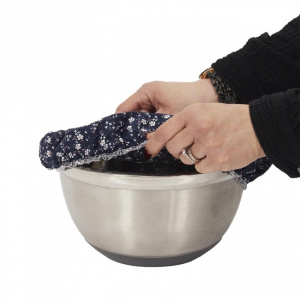 Set 2 bucati capace textile, bumbac, diametru 28 cm