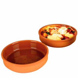 Set 2 vase de teracota, tip ramekin,  16 cm x h 4 cm, vase ramekin, vase creme brulee, forma ramekin, vase ceramica ramekin,Set vase teracota, Ramekin teracota, Vase pentru deserturi, Vase teracota 16 cm, Vase inaltime 4 cm, Set 2 vase bucatarie, Vase ter