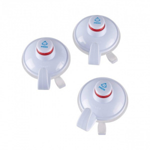 Set 3 carlige cu ventuza