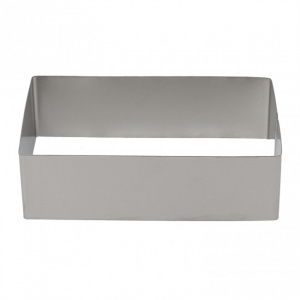 Set 3 forme de copt tip rama, dreptunghi, inox, 10x5.5, 15x8.5, 20x11 cm