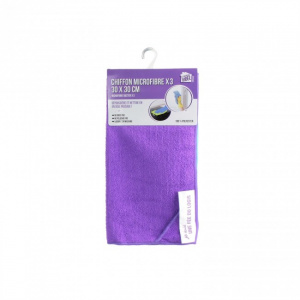 Set 3 lavete microfibra 30x30 cm