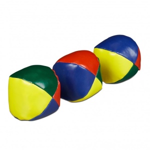 Set 3 mingi jonglerie, diametru 6 cm, multicolor, Relaxdays - Img 2