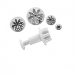Set 4 forme-decupatoare pentru fondant,martipan-Margareta-Ibili, freze patiserie pentru patiserie, set decorare martipan, decupatoare fondant,