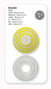 Set 6 forme-cutter cerc, decupatoare rotunde, cercuri-PME