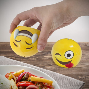Set solnite ceramica sare si piper Emoji