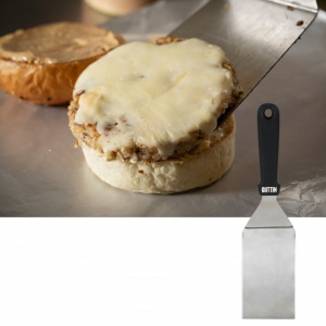 Spatula bucatarie dreptunghiulara de inox cu maner polipropilena 28x7,5cm-Quttin