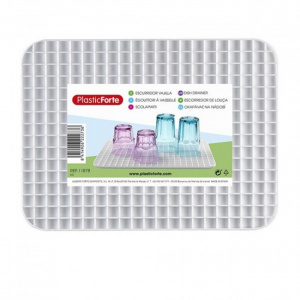 Tava perforata, plastic, scurgator vase, alb