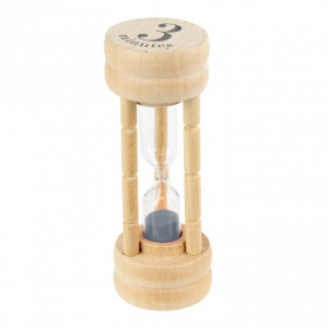 Timer bucatarie, cronometru, clepsidra lemn - 3 minute