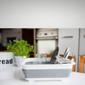 Uscator pliabil pentru vase, happymax.ro picurator tacamuri, uscator pentru tacamuri, scurgator vase, scurgator vase plastic, scurgator tacamuri, Uscator vesela pliabil de silicon, Uscator pliabil, pentru vase, 38x29,3x4,7cm, cauciuc,Uscator pliabil pentr