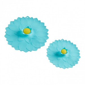 2 capace din silicon model floare 28 si 20cm