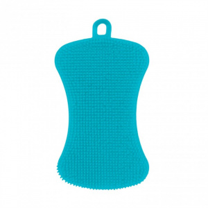 Burete silicon, multiple intrebuintari, 6,5x12x1,5, albastru  burete silicon, burete din silicon, burete silicon vase, burete silicon bucatarie, burete silicon fata, Burete antibacterian moale din silicon pentru baie,Burete silicon, Burete multifunctional