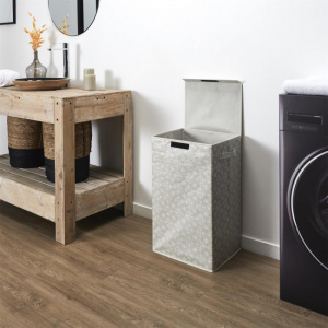 Cos cu capac pentru rufe murdare, 1 compartiment, 60x35x30 cm, Happymax, Cos rufe, Cos depozitare rufe, Cos rufe cu capac, Cosuri pentru rufe murdare, Organizare rufe, Cos haine murdare, Cos depozitare baie, Cosuri estetice pentru rufe, Solutii depozitare