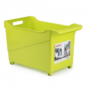Cutie depozitare cu role, 24 x 45 x 27,5 cm, verde, Assort Classic