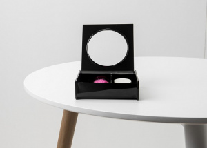 Cutie neagra make-up cu oglinda HAPPYMAX.RO