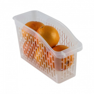 Cutie pentru depozitare si organizare in frigider, 11,3x29x17 cm, Eva, transparent