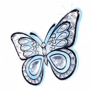 Folie autocolant static-Fluturi cristal