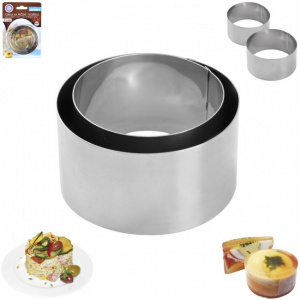 Forma de prajitura in forma de cerc,  HAPPYMAX.RO  Set 2 forme prajituri, Orion, Cerc, Set 2 forme inel pentru prajituri si mancaruri, Set 2 Forme Conturare Mancare si Prajituri 