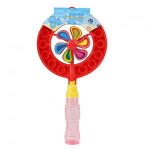 Jucarie tip morisca baloane de sapun, 17xH33 cm, rosu