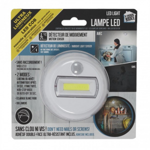 Lampa LED COB, 100 lumeni, cu detector de miscare