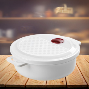 Oala pentru microunde si congelator, valva aerisire, 20x7 cm, 1,5 litri