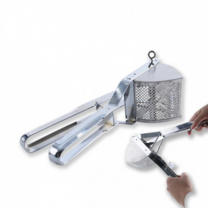 Presa pentru cartofi fierti – inox, HAPPYMAX.RO Presa cartofi, Orion, Inox, Argintiu, presa cartofi piure, presa de zdrobit cartofi, presa pentru cartofi piure, aparat piure cartofi, zdrobitor piure, presa cartofi fierti cu pasare