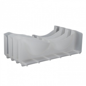 Set 2 suporturi organizare sutiene in sertare, plastic, 34x10,5x5 cm
